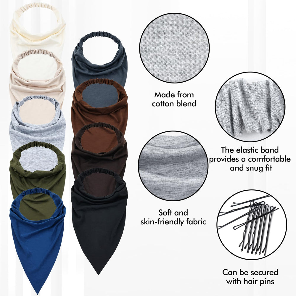 Lawie triangle coton kaki, foulard léger parfait pour un style décontracté.