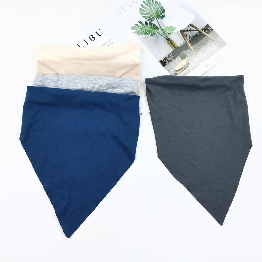 Lawie triangle coton marron, texture douce pour wrap élégant.