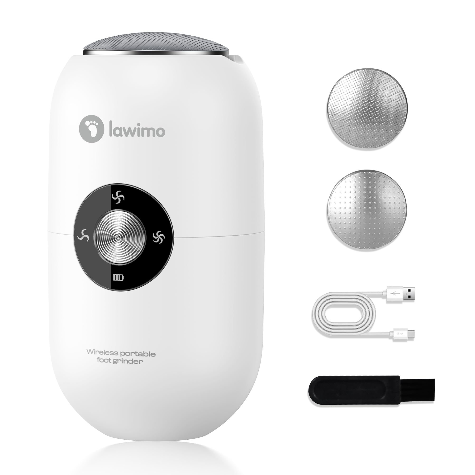Lawimo éliminateur callosites-pieds électrique pour résultats rapides à domicile.