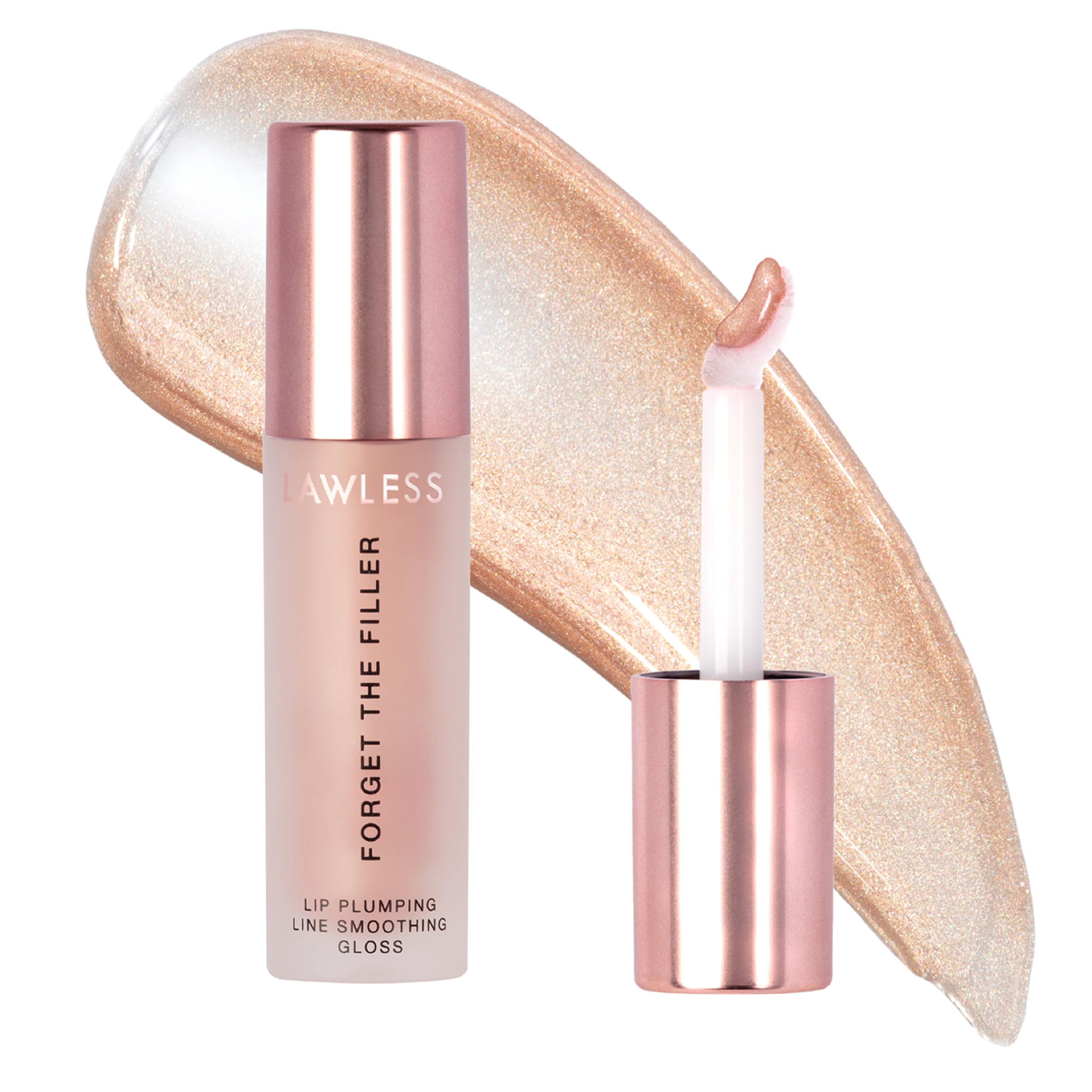 Lawless Forget the Filler – emballage élégant du gloss brillant des lèvres
