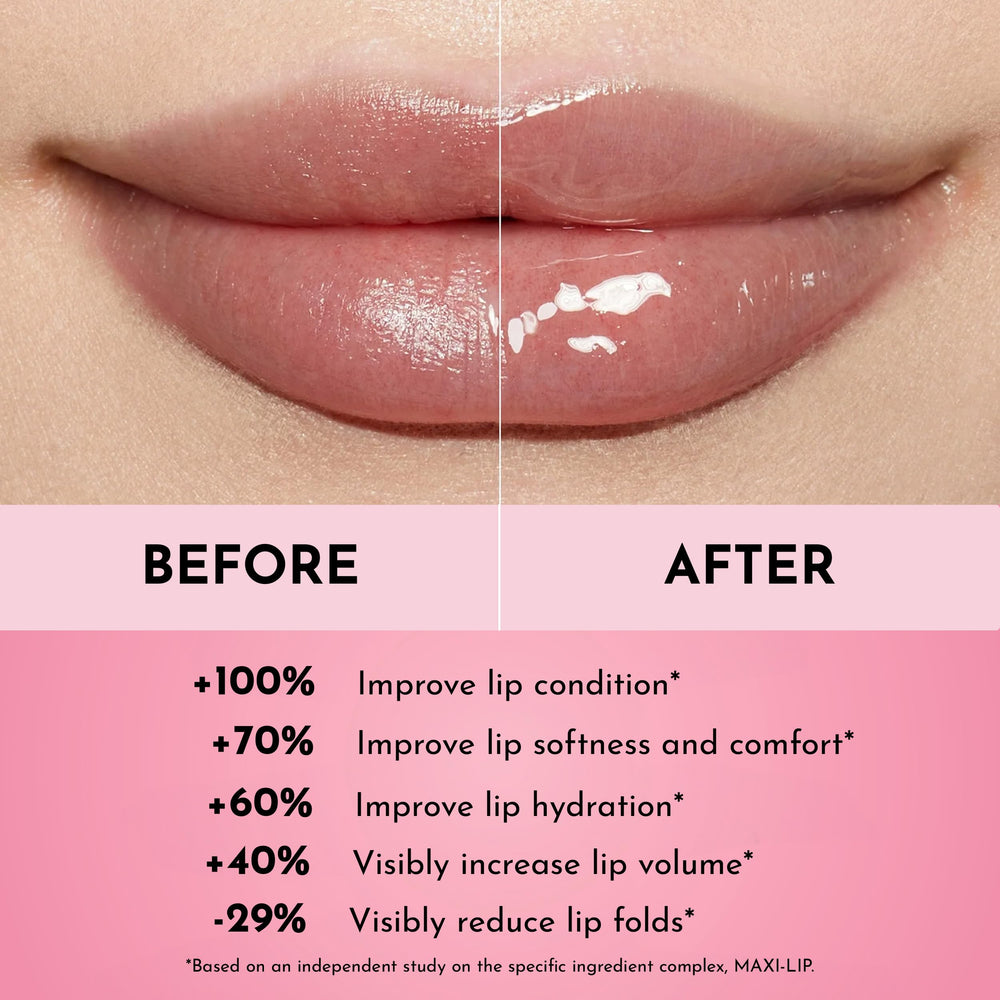 Beurre de karité et huile de rose musquée dans Lawless gloss pour lèvres douces.