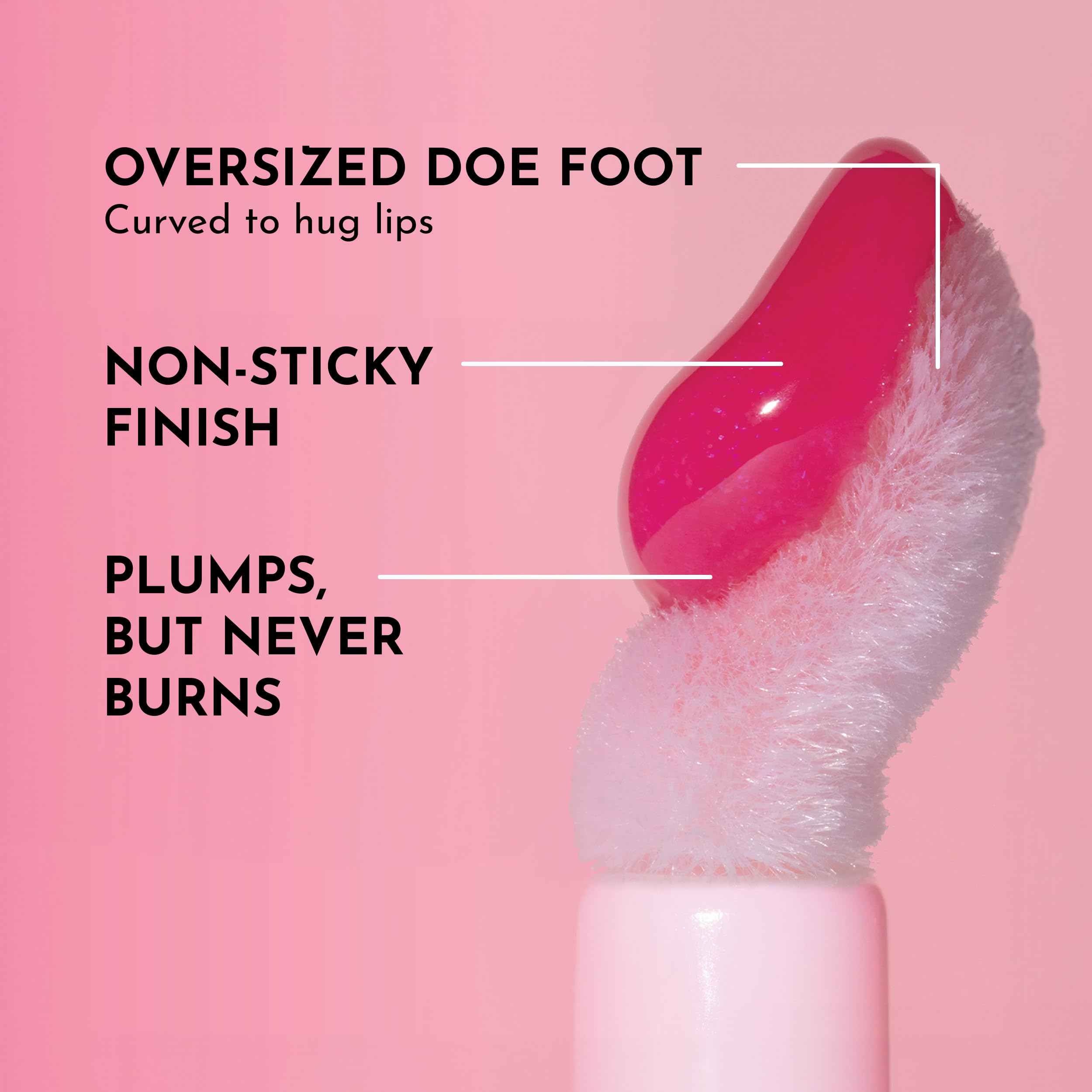 Lawless Forget The Filler Lip Plumper gloss brillance glacée et fini miroir.