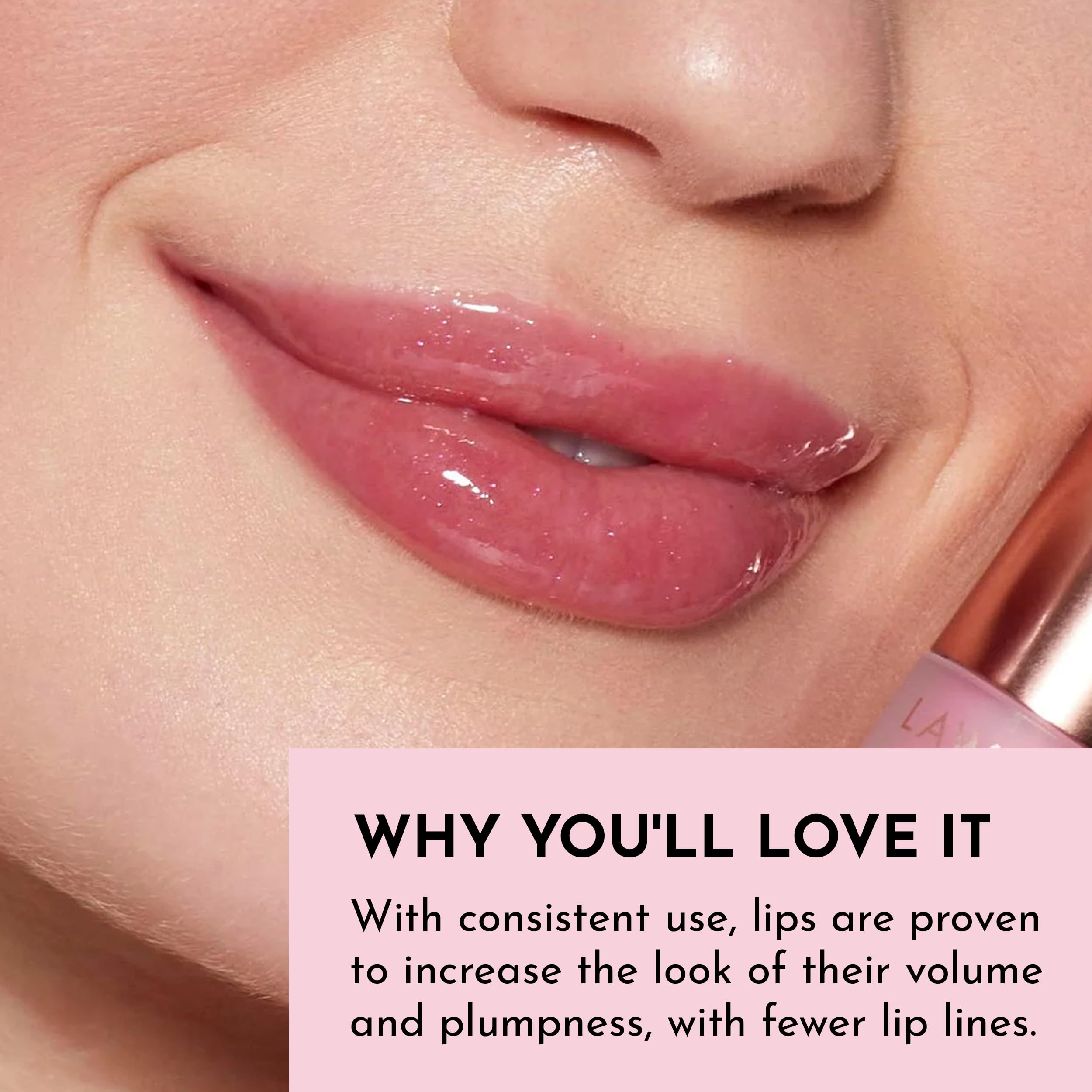 Lawless Forget The Filler Lip Plumper gloss huile de rose musquée pour douceur.