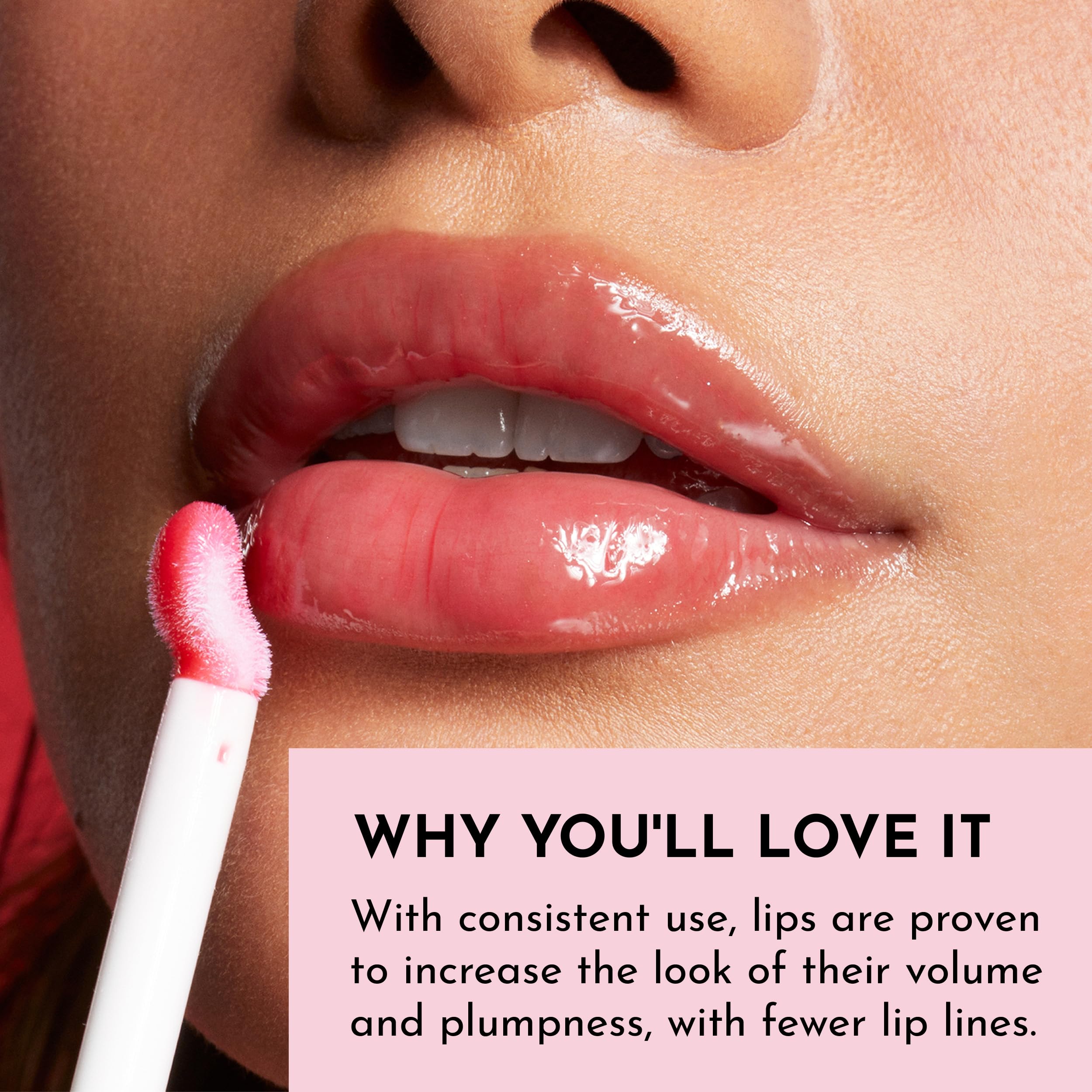 Lawless gloss Maxi-Lip stimulant la synthèse de collagène pour une apparence repulpée.