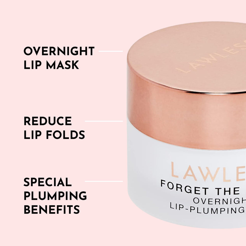 Texture riche du masque LAWLESS Forget the Filler Lip Mask sur les lèvres