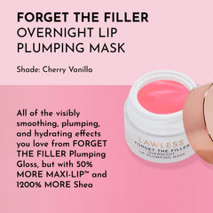 Application du masque LAWLESS Forget the Filler Lip Mask sur les lèvres