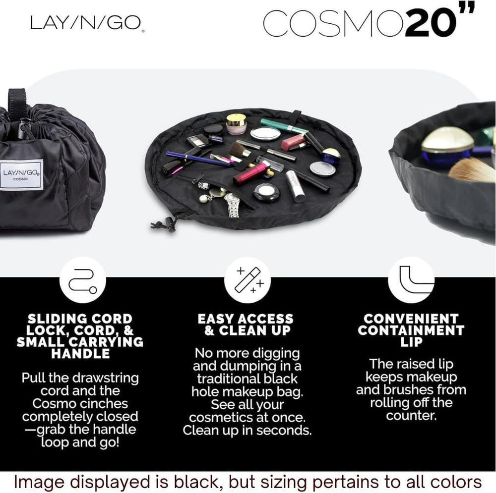 Lay-n-Go Cosmo: design compact pour tenir dans votre bagage.