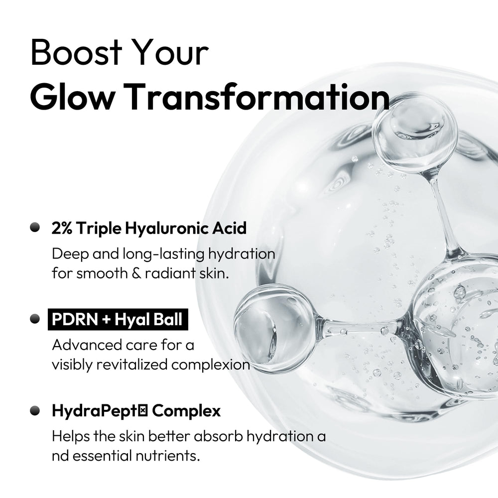 Texture aqueuse LayerLab prête à pénétrer, hydratation durable pour la peau.