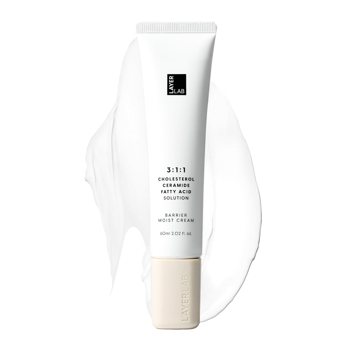 Layerlab Barrier Moist Cream tube élégante, hydratation durable pour la peau.