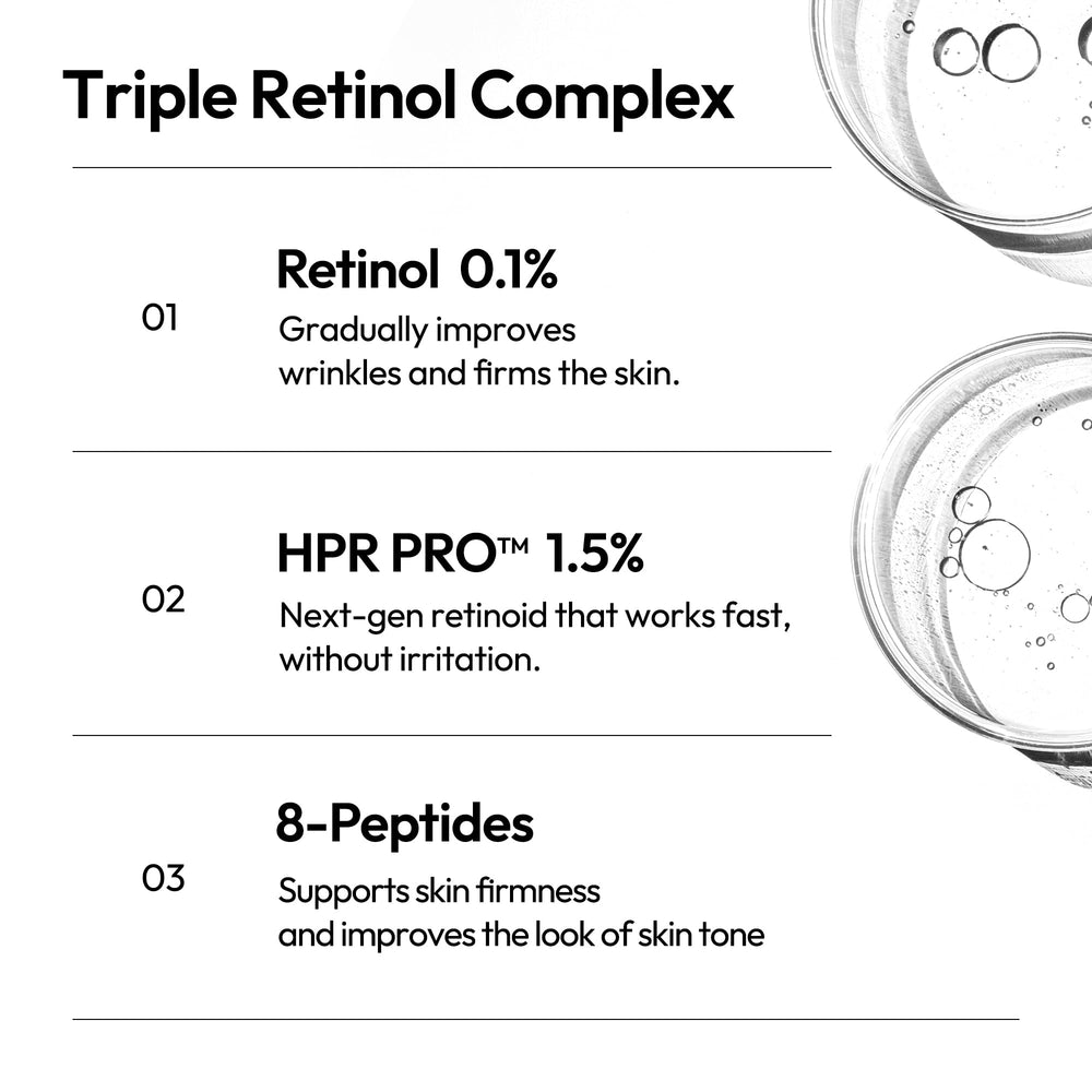 Texture légère du LayerLab Triple Retinoid et absorption rapide.