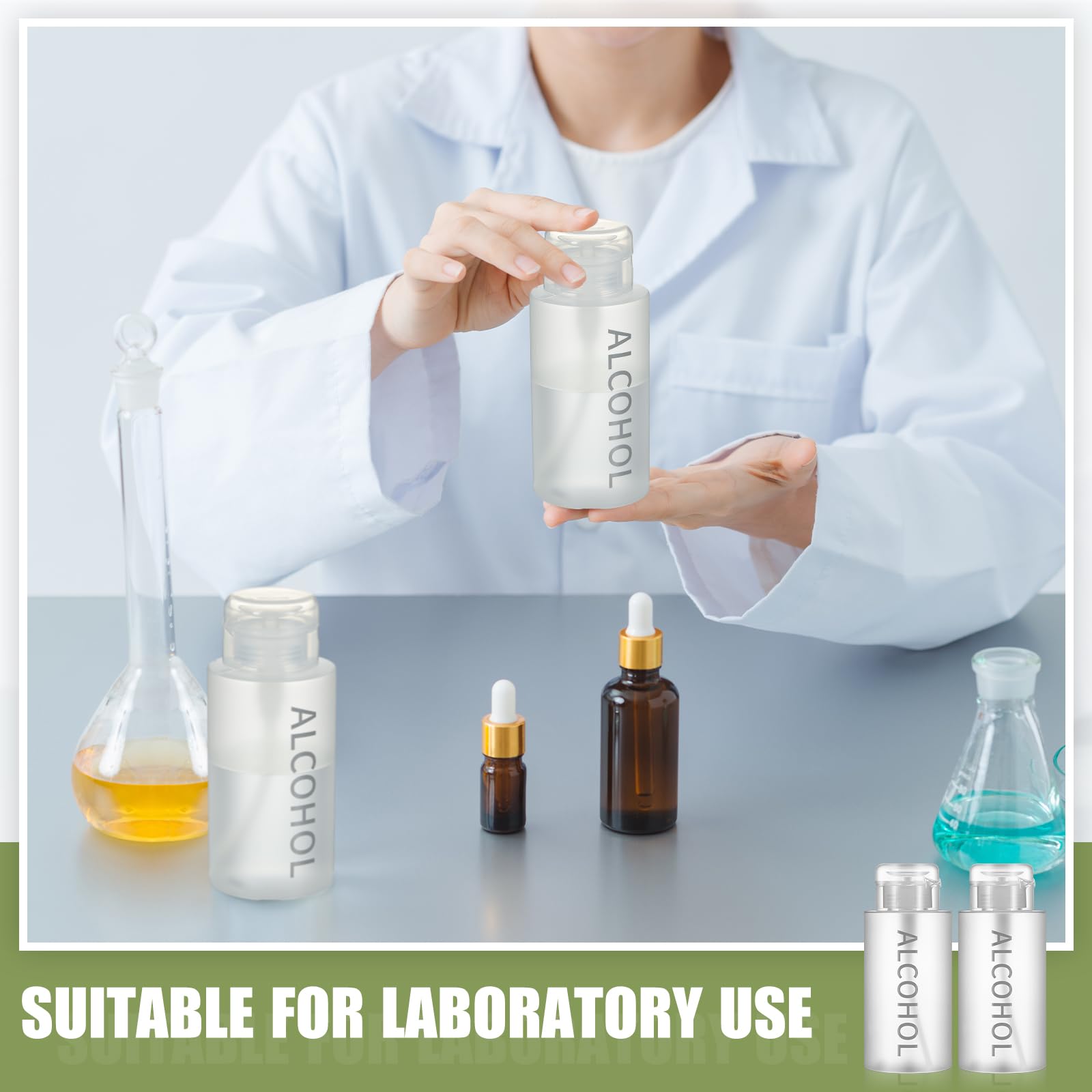 Layhit bouteille alcool portable, idéale pour déplacements et soins professionnels.