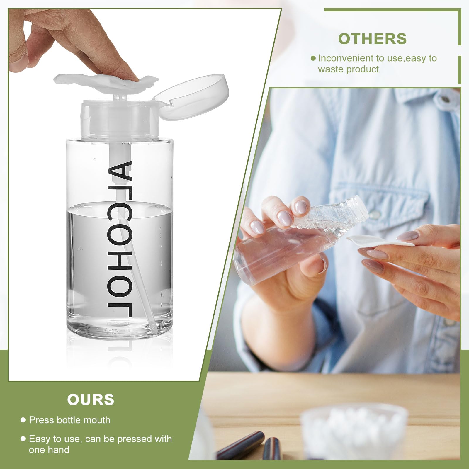 Layhit utilisation en salon et soins des ongles avec ces bouteilles compactes.