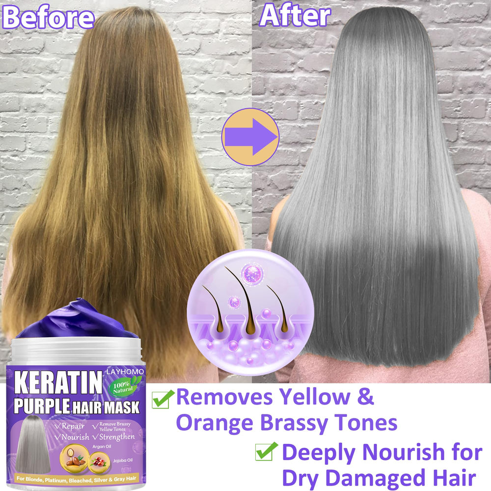 Layhomo Masque Nourrissant Argane Jojoba: soin profond nourrissant pour cheveux brillants et reparés.