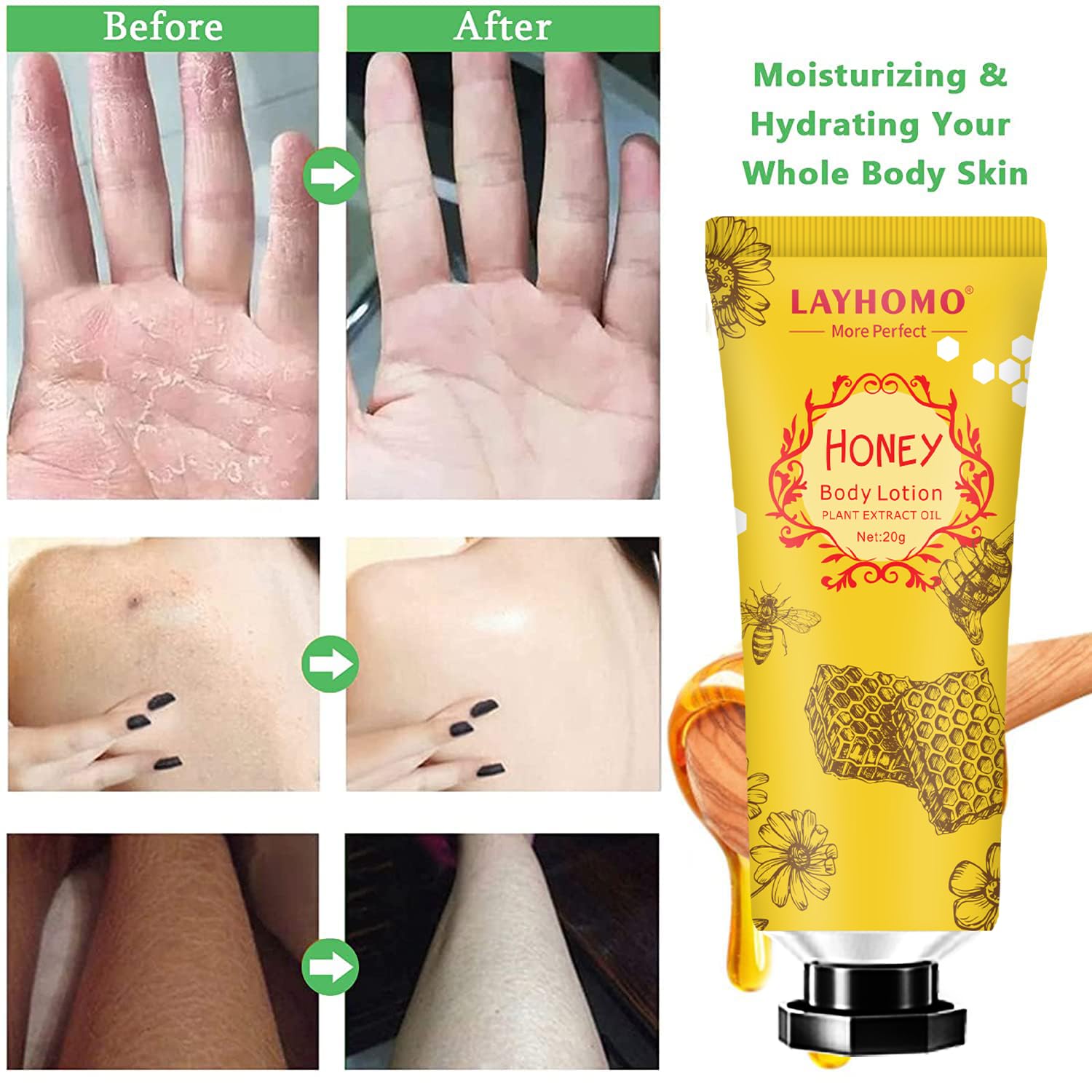 Layhomo texture hydratante absorption rapide : sensation légère et non grasse