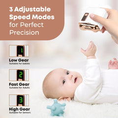 Trois vitesses ajustables de Layla Mae pour adapter la coupe.