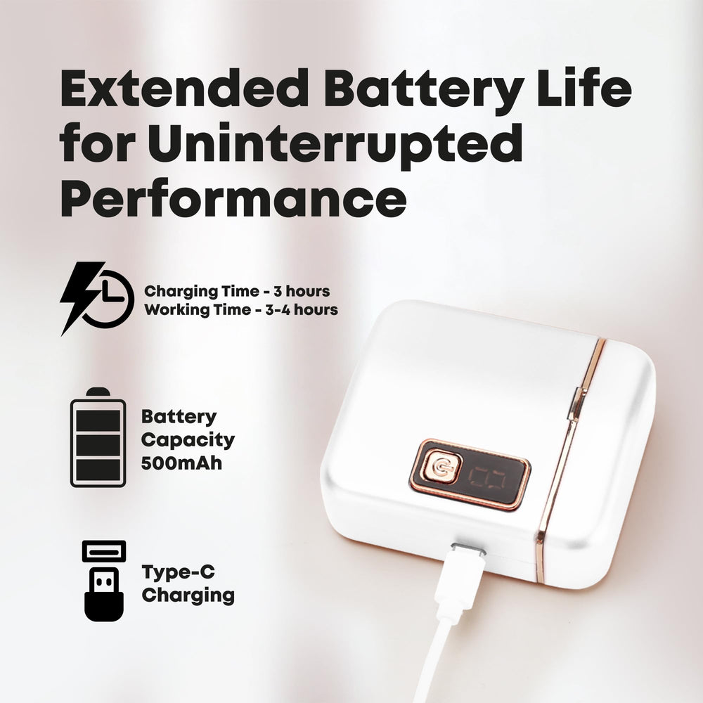 Recharge rapide Type-C offrant plusieurs heures d'utilisation.