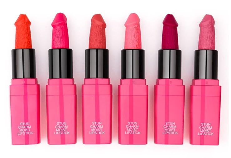 Laymoon rouge à lèvres gag teinte rouge velours, couleur audacieuse parfaite pour fêtes.