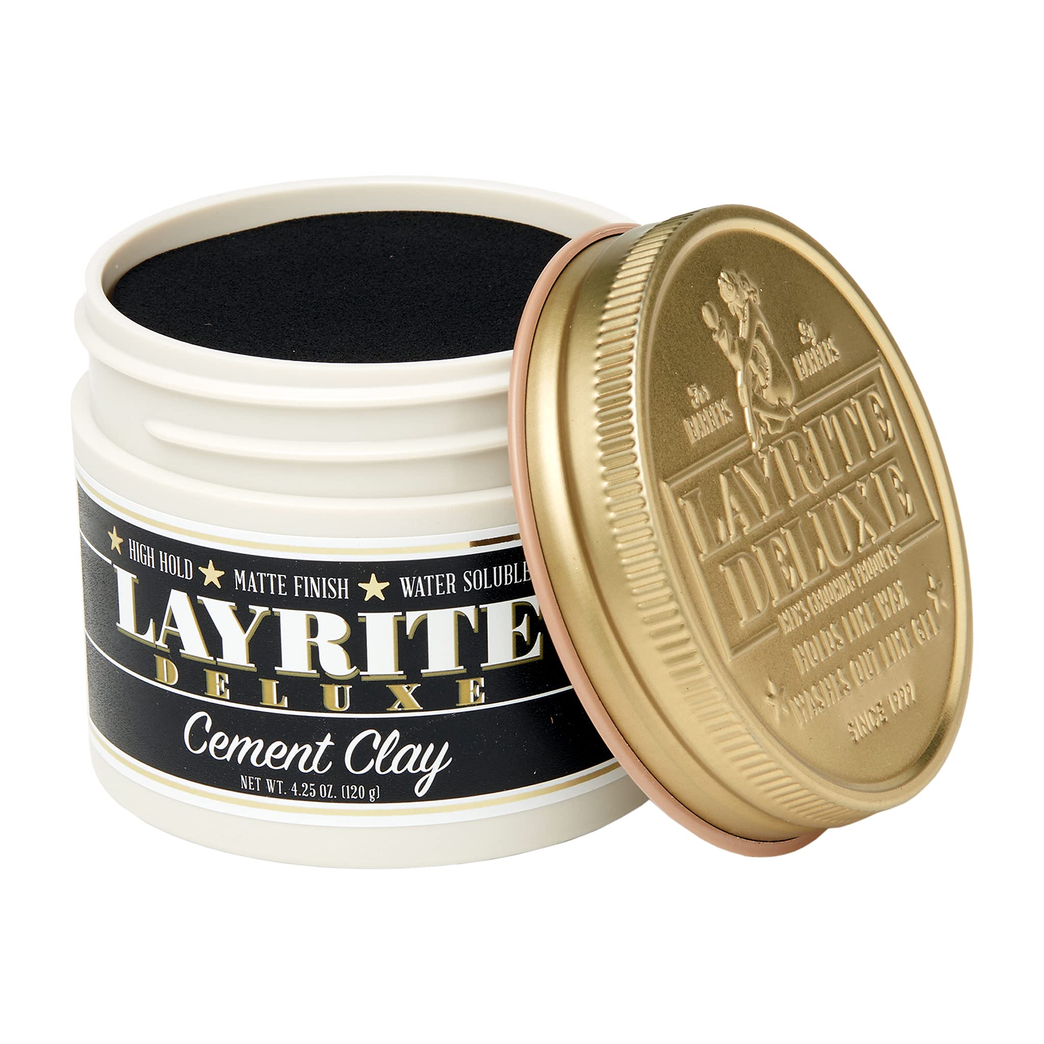 Layrite Cement Clay – fini mat et tenue forte sans effet lourd.