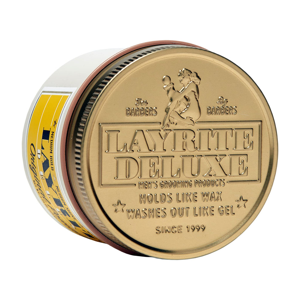 Layrite Pomade Originale — coiffure de journée avec brillance moyenne et tenue légère