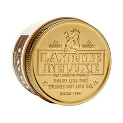 Layrite Superhold Pomade, styling élevé pour styles pro et longue durée.