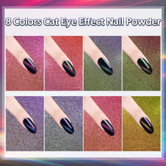 Laza Cat Eye Poudre avec aimant double tête pour divers effets Cat Eye.