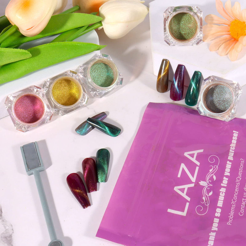 Laza Cat Eye Poudre: kit complet prêt à l'emploi.