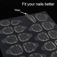 Colles double-face fin Laza, adhésif durable pour ongles artificiels.