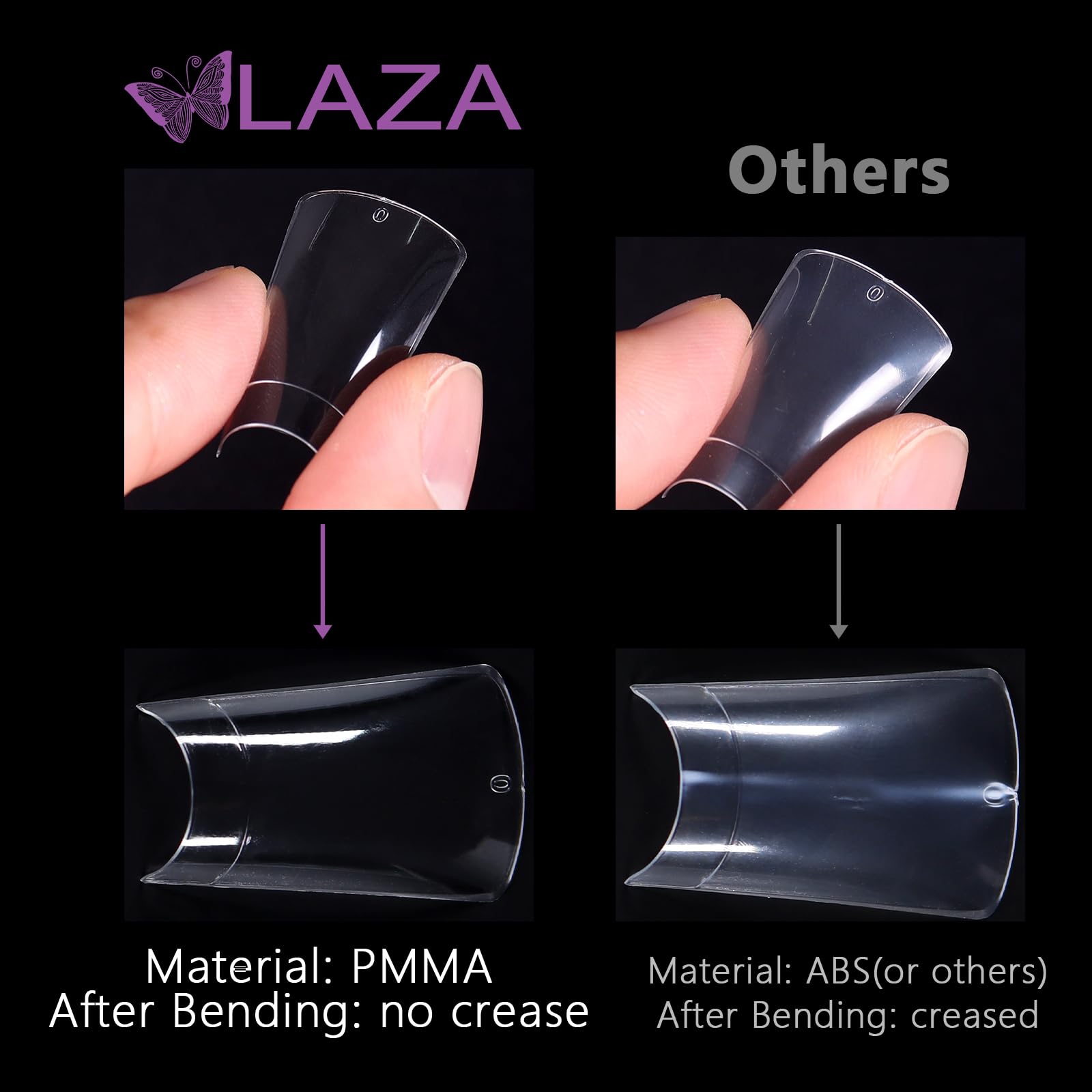 Art des ongles facilité avec embouts canard Laza pour styles variés.