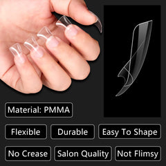 Embouts canard transparents Laza en PMMA, aspect clair pour application rapide.