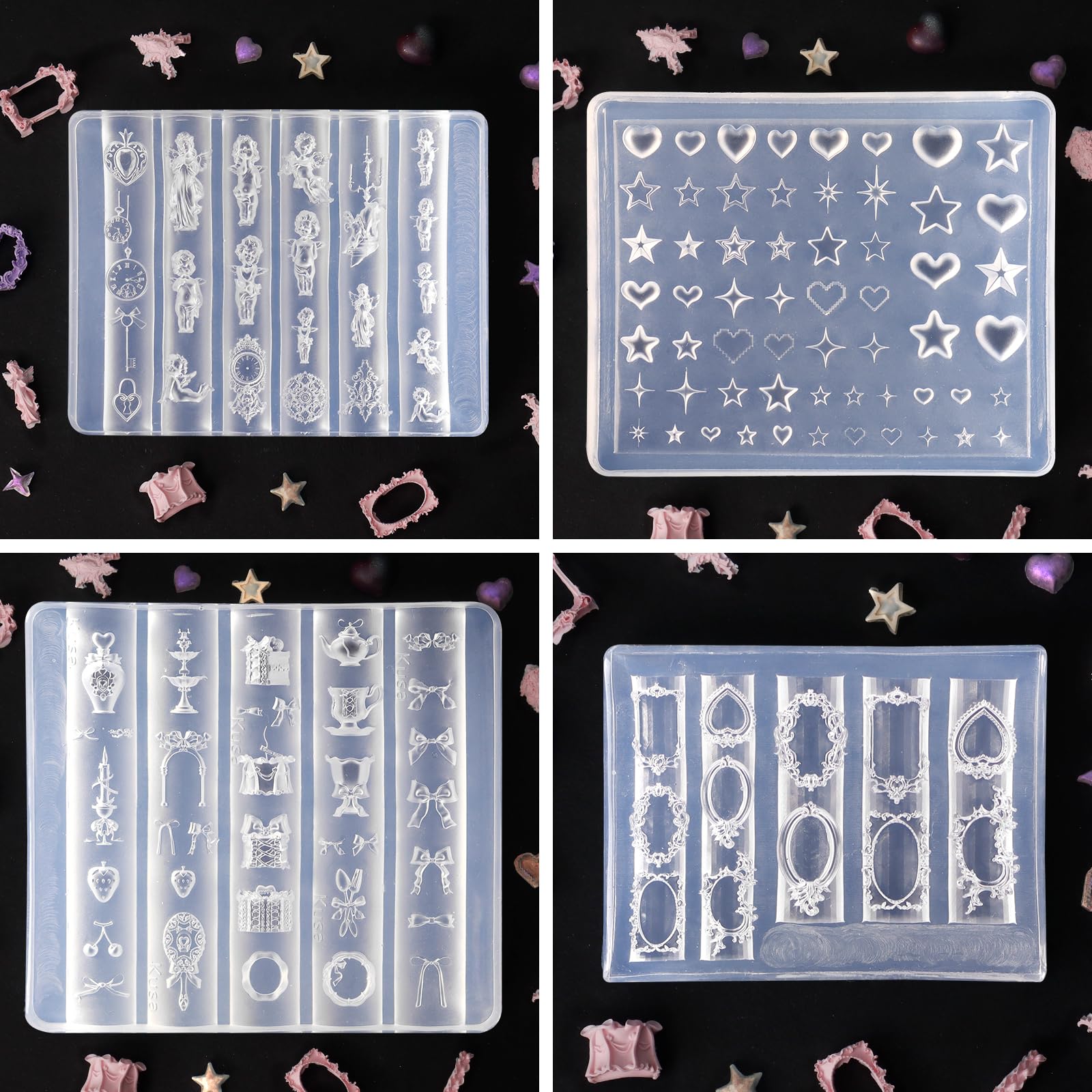 Laza cadre miroir : relief élégant pour designs durables sur ongles.