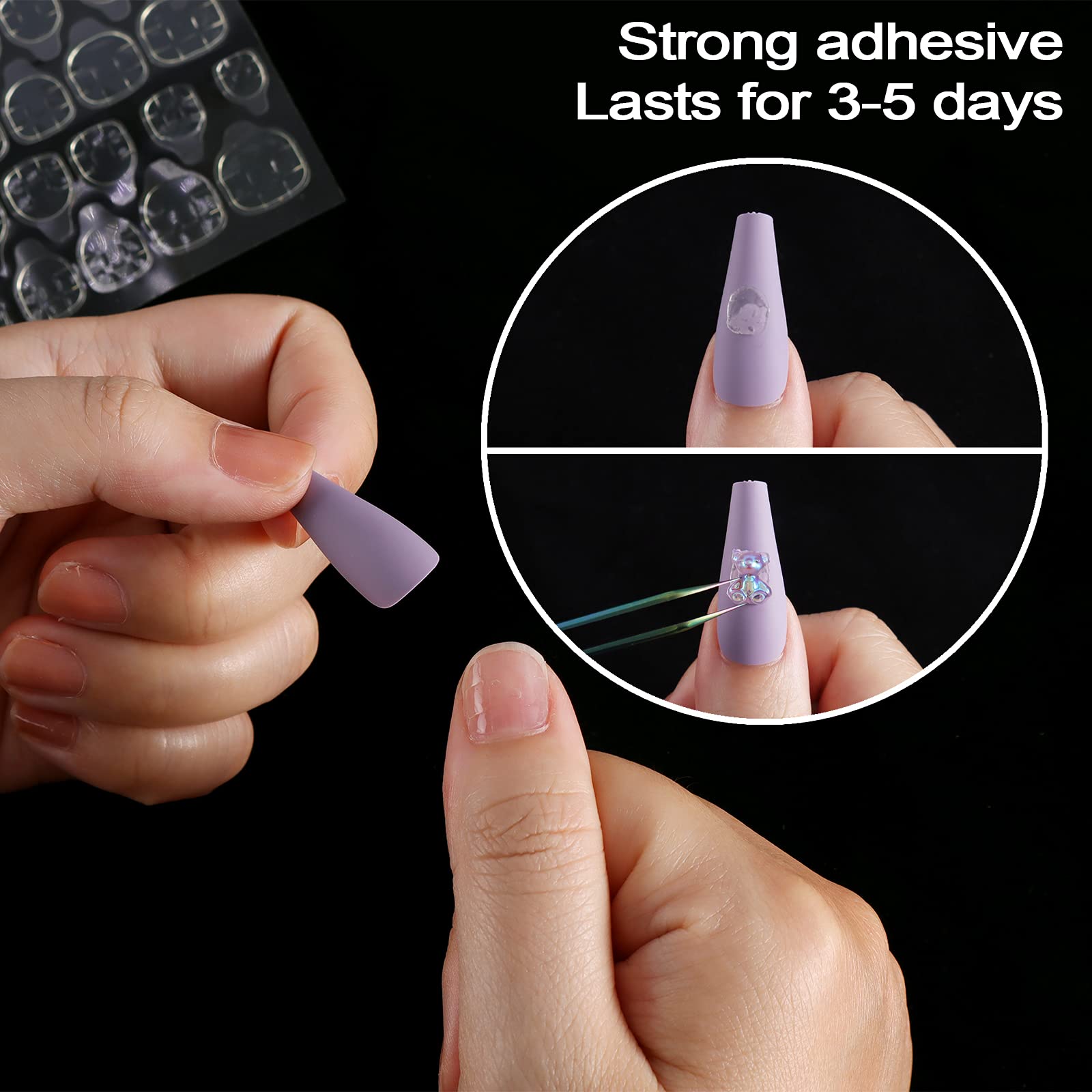Pose rapide en 10 secondes avec Laza pour ongles.