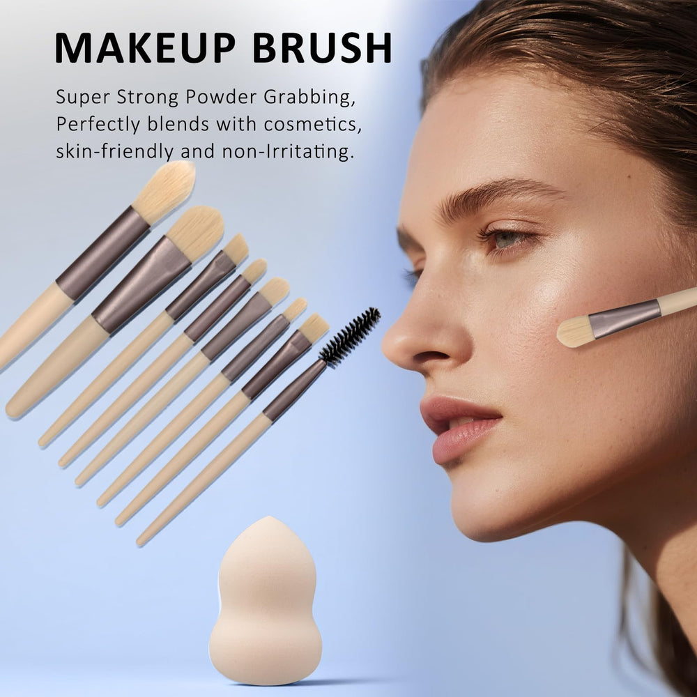 LAZORA pinceaux maquillage kit, outils essentiels pour un rendu maîtrisé.