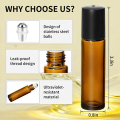 Lazy Dream roller en acier inoxydable et bille 10 ml pratique.