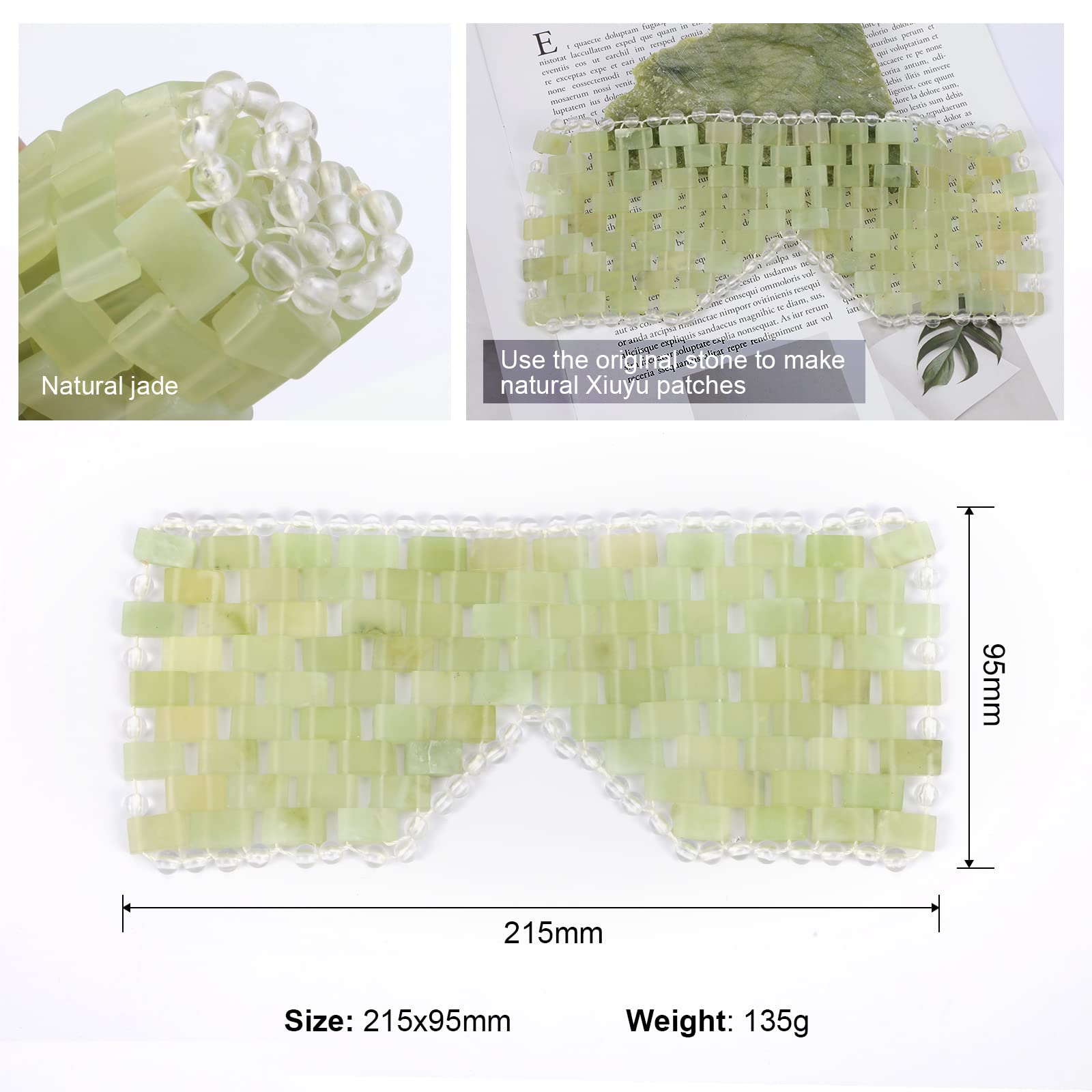  LazyGa masque en jade réutilisable pour un rituel anti-fatigue.