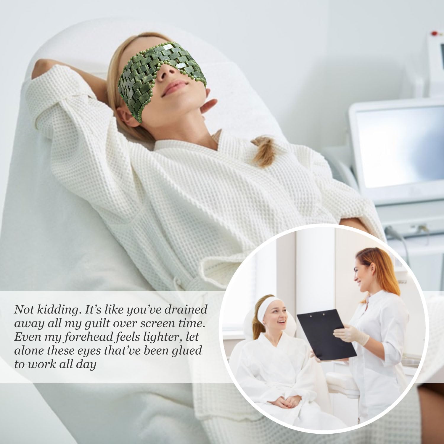 Format compact et portable du masque LazyGa Jade.