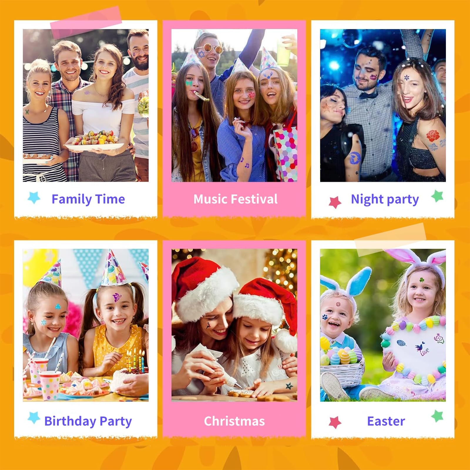 LCDGTJ décor-fêtes avec paillettes, idéal pour anniversaires et fêtes