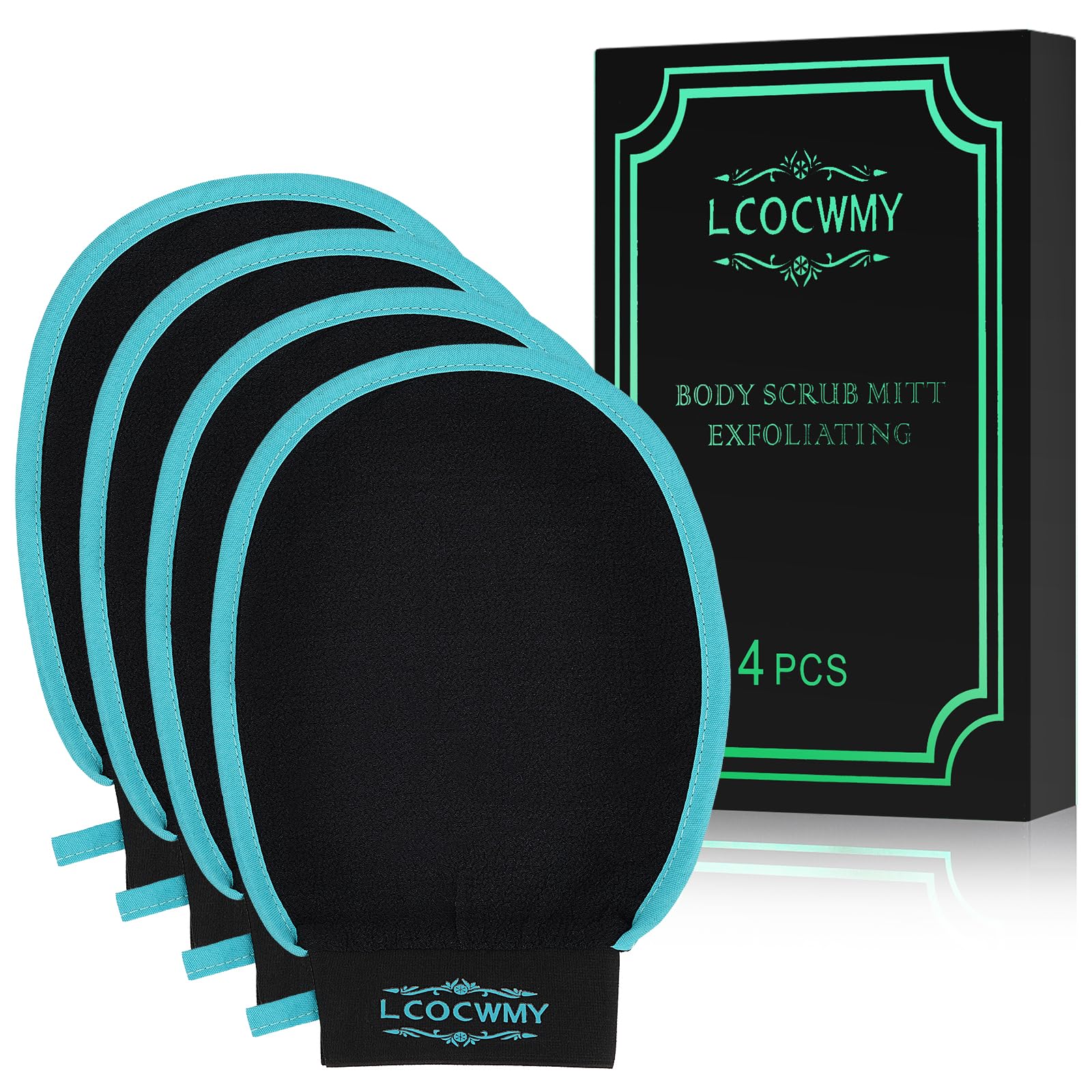 Gants exfoliants LCOCWMY pour le corps, douceur accrue.