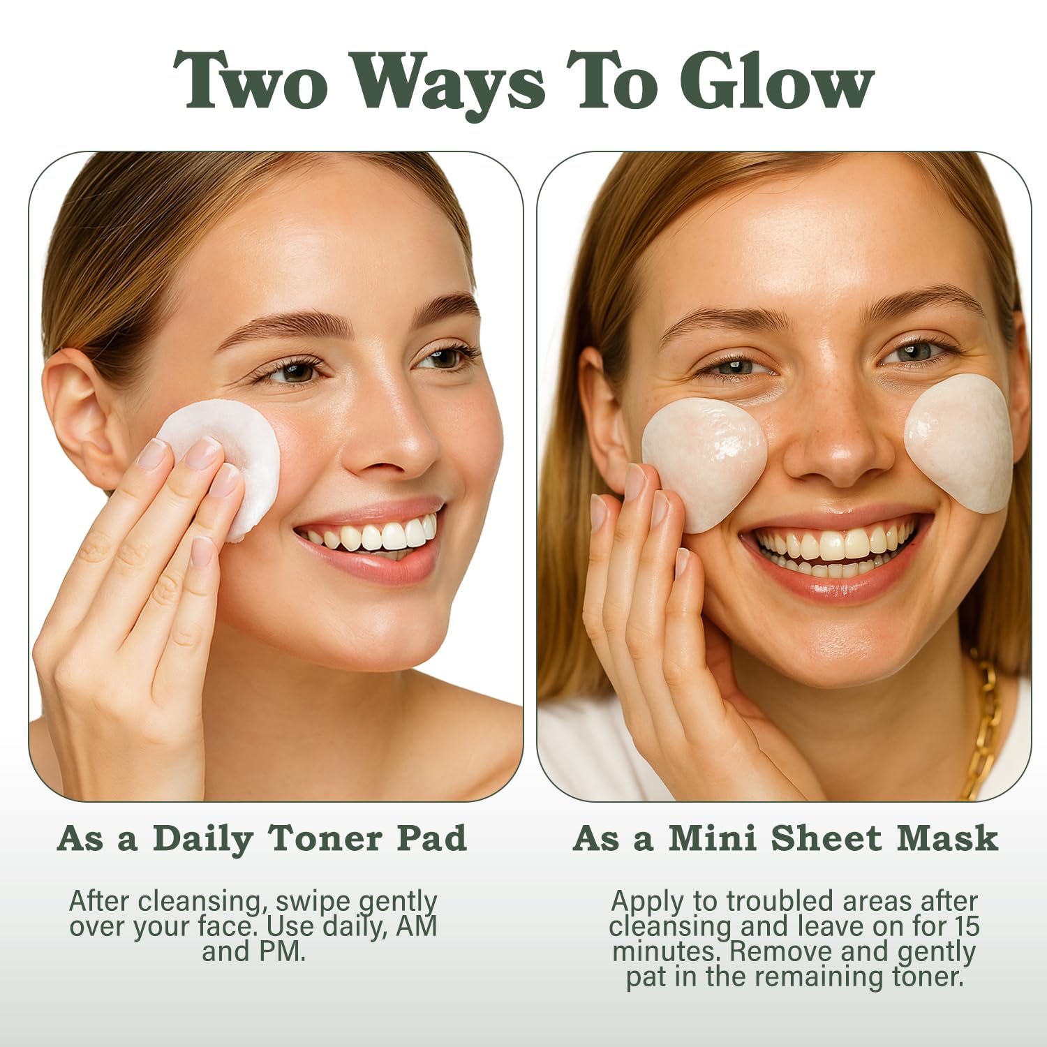 Le Gushe Heartleaf Toner Pads : appliquer sur peau après nettoyage pour facilité.
