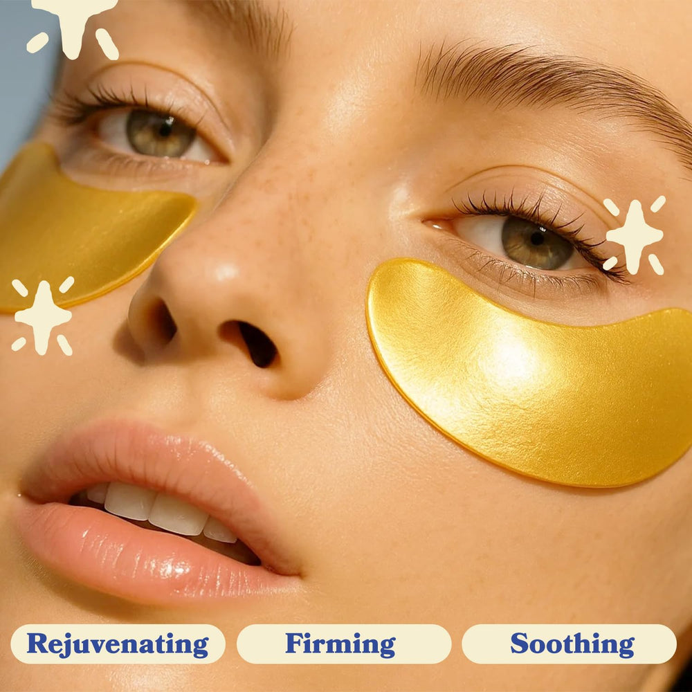 Patchs LE GUSHE yeux or dore texture gel sans silicone