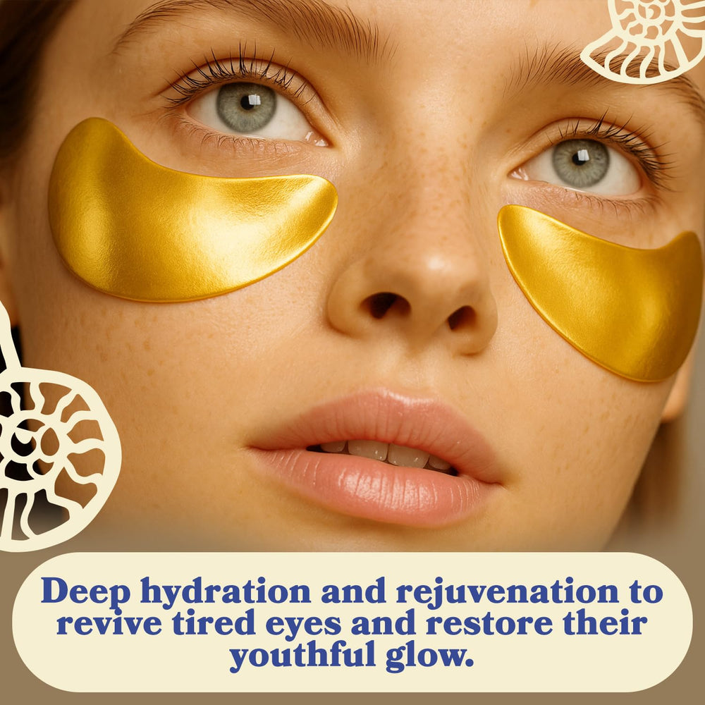 Patchs LE GUSHE yeux or dore utilisation quotidienne rapide