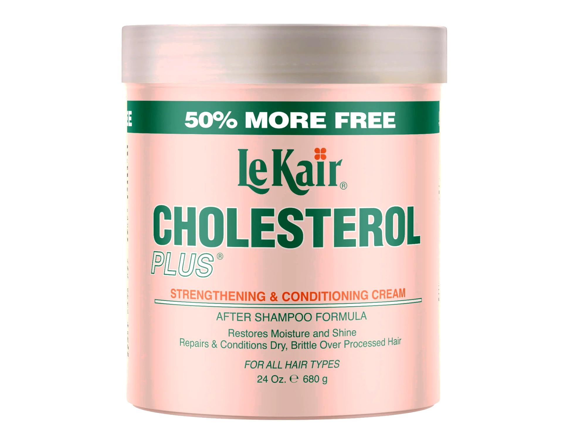 Le Kair Cholesterol Plus: bouteille crème renforçante pour cheveux fragiles.