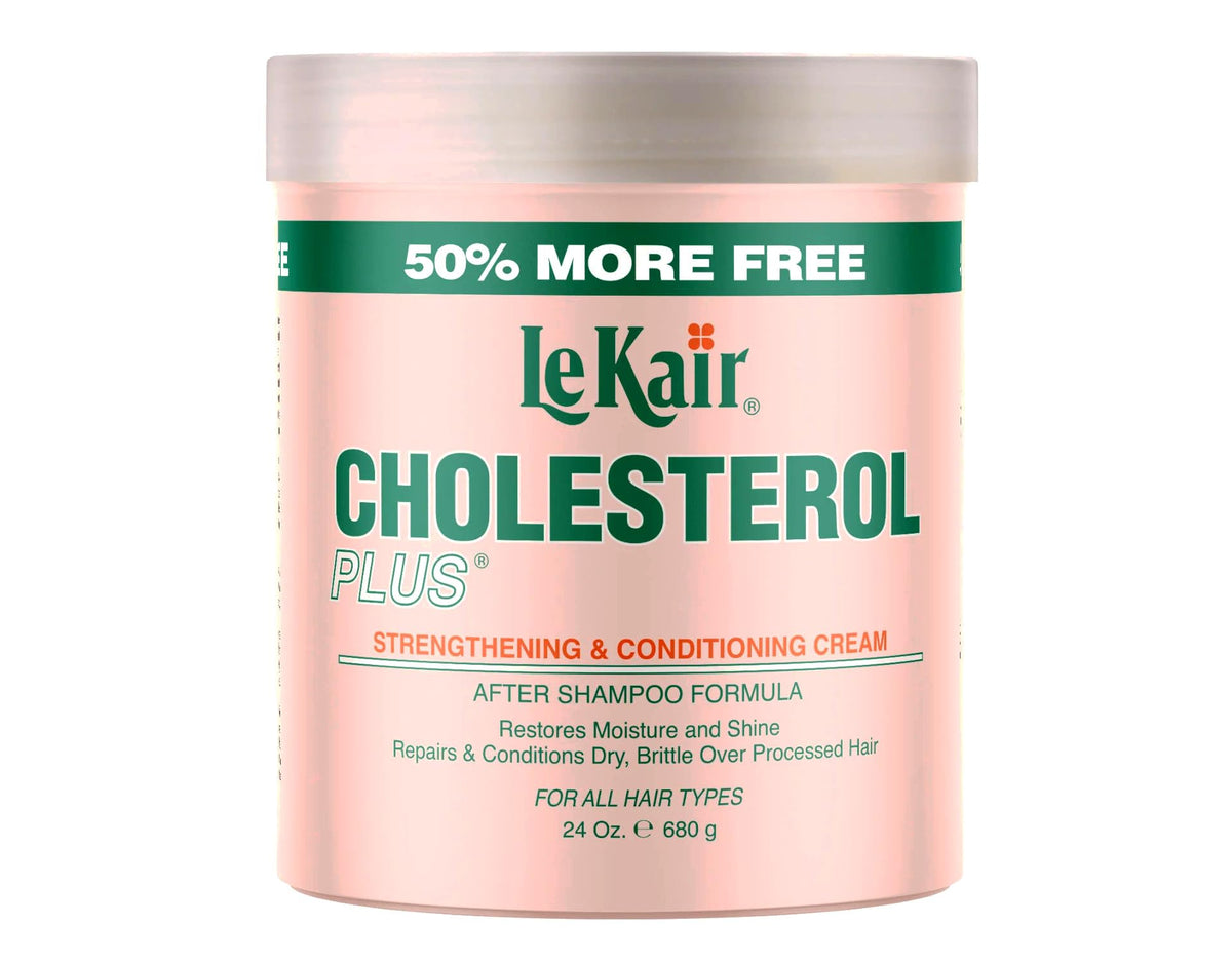 Le Kair Cholesterol Plus: bouteille crème renforçante pour cheveux fragiles.