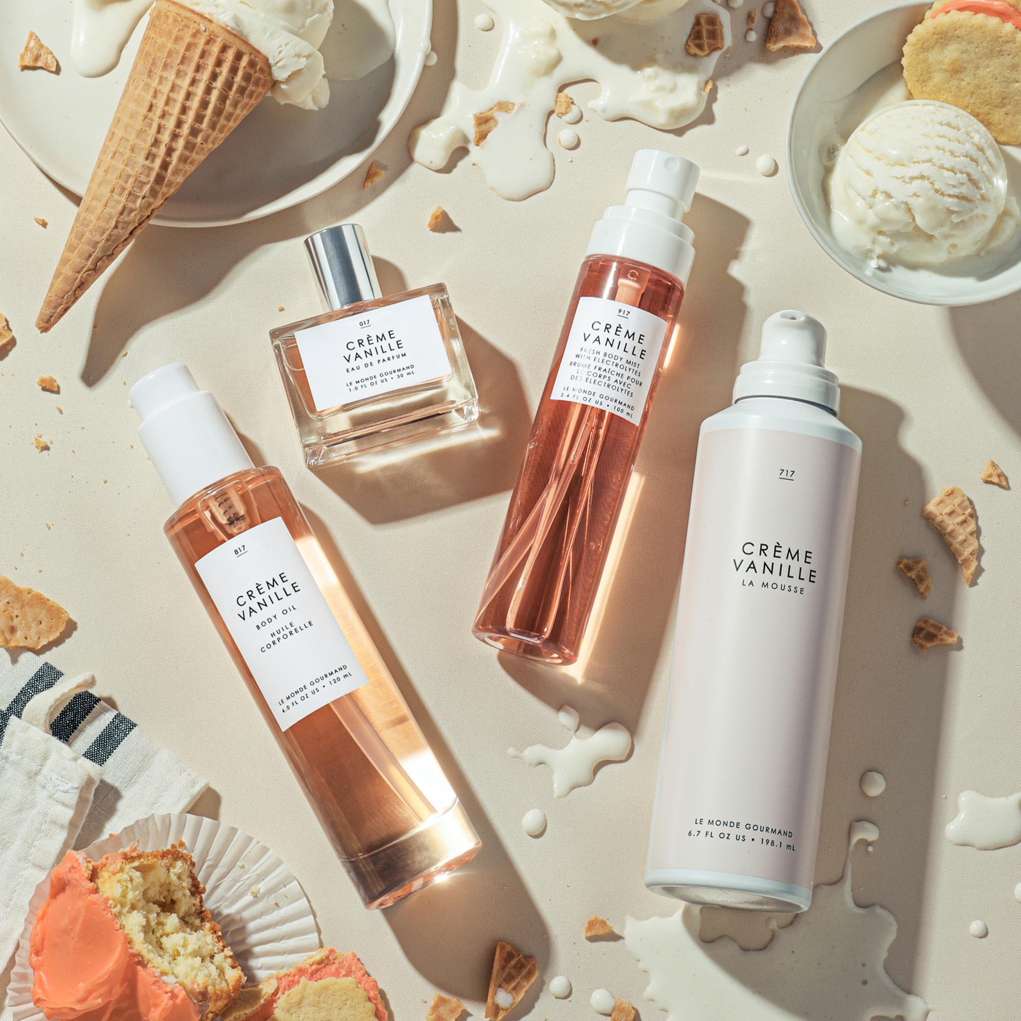 Le Monde Gourmand Crème Vanille – massage corporel nourrissant et revitalisant.