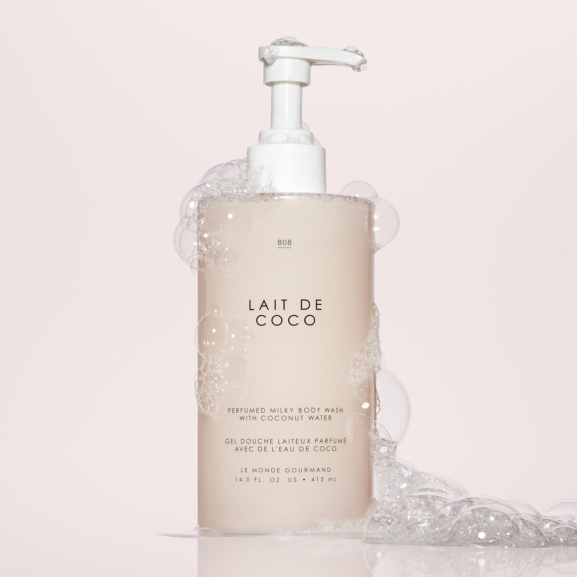 Pompe pratique permet de doser facilement le gel douche au quotidien.