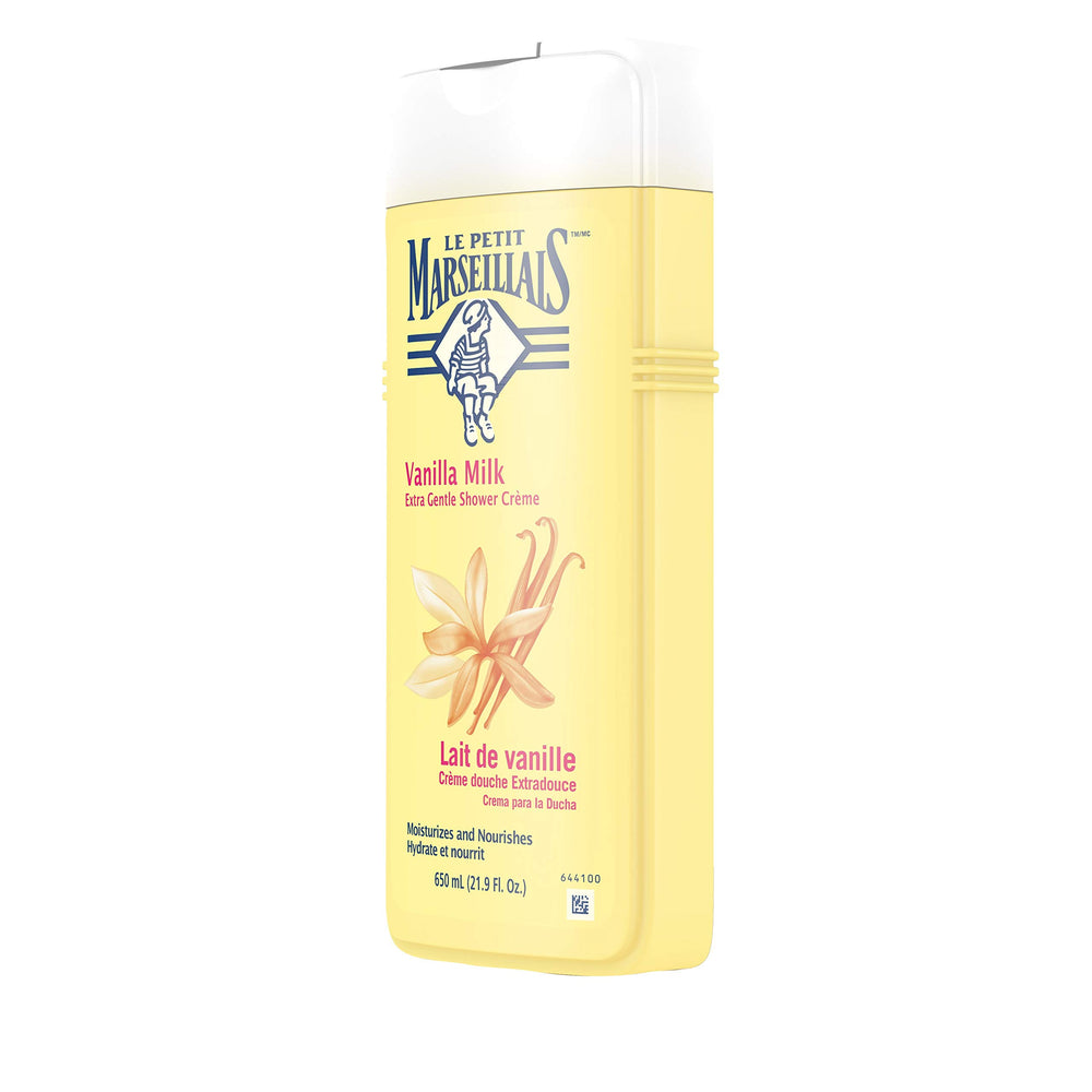 Le Petit Marseillais – Mousse crèmeuse vanille pour une douche agréable.