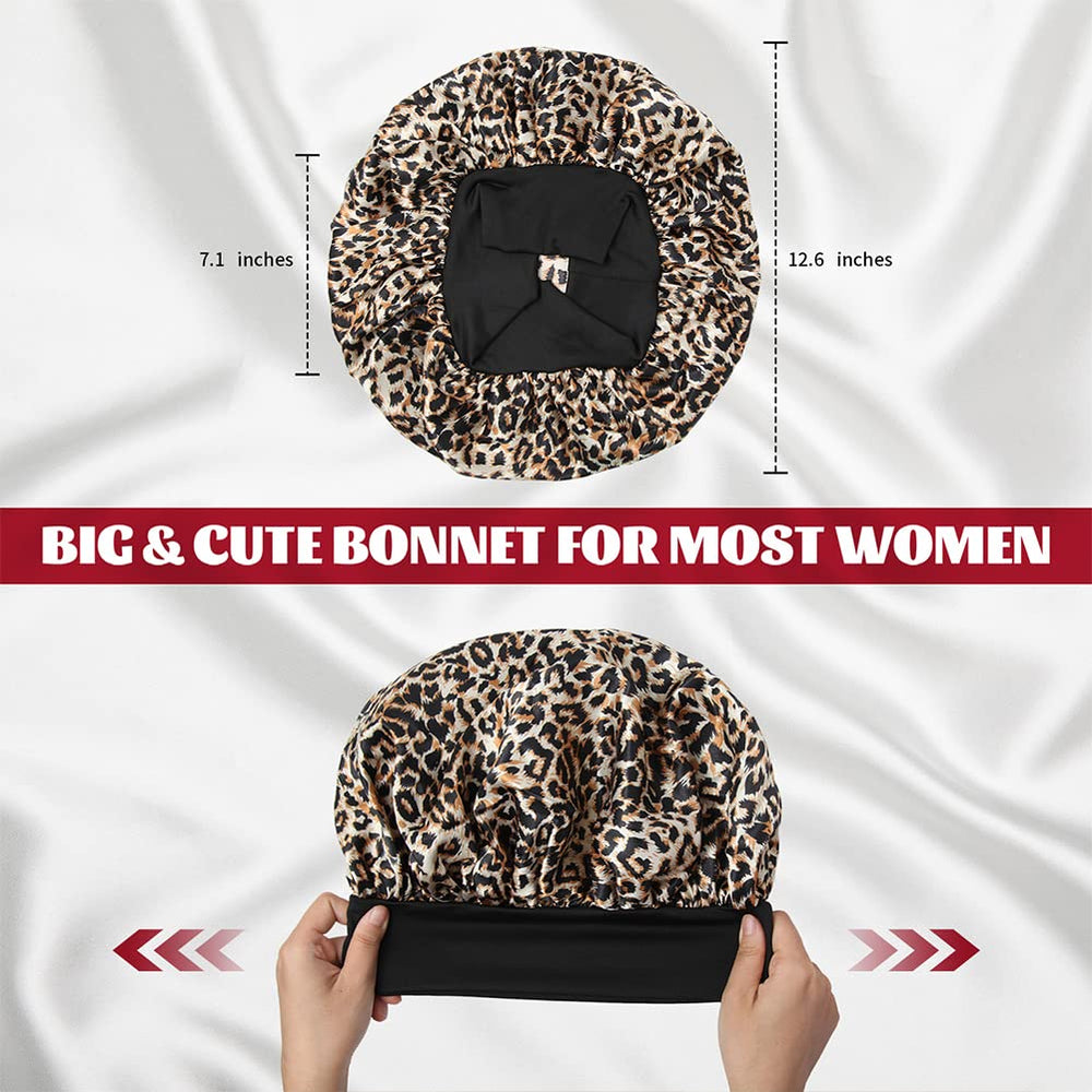 Bonnet LEADUWAY satin rose convient à toutes les longueurs de cheveux.