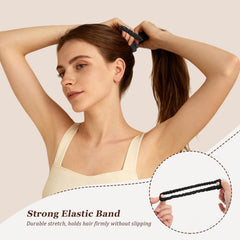 LEADUWAY scrunchie-leger-en-soie – portable dans le sac pour retouches rapides.
