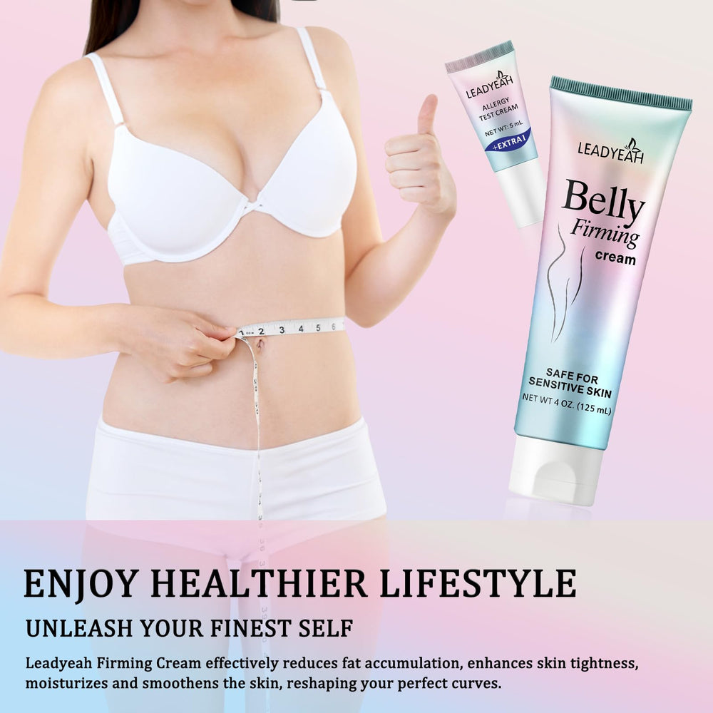 Leadyeah B Flat Belly Firming Cream, miel et hyaluronate hydratants pour nourrir la peau.