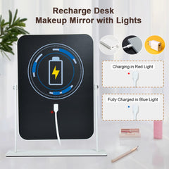 Leadzones miroir batterie intégrée sans fil, parfait pour bureau ou coiffeuse