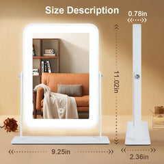 Leadzones miroir éclairage quatre côtés LED, lumière homogène pour routine beauté